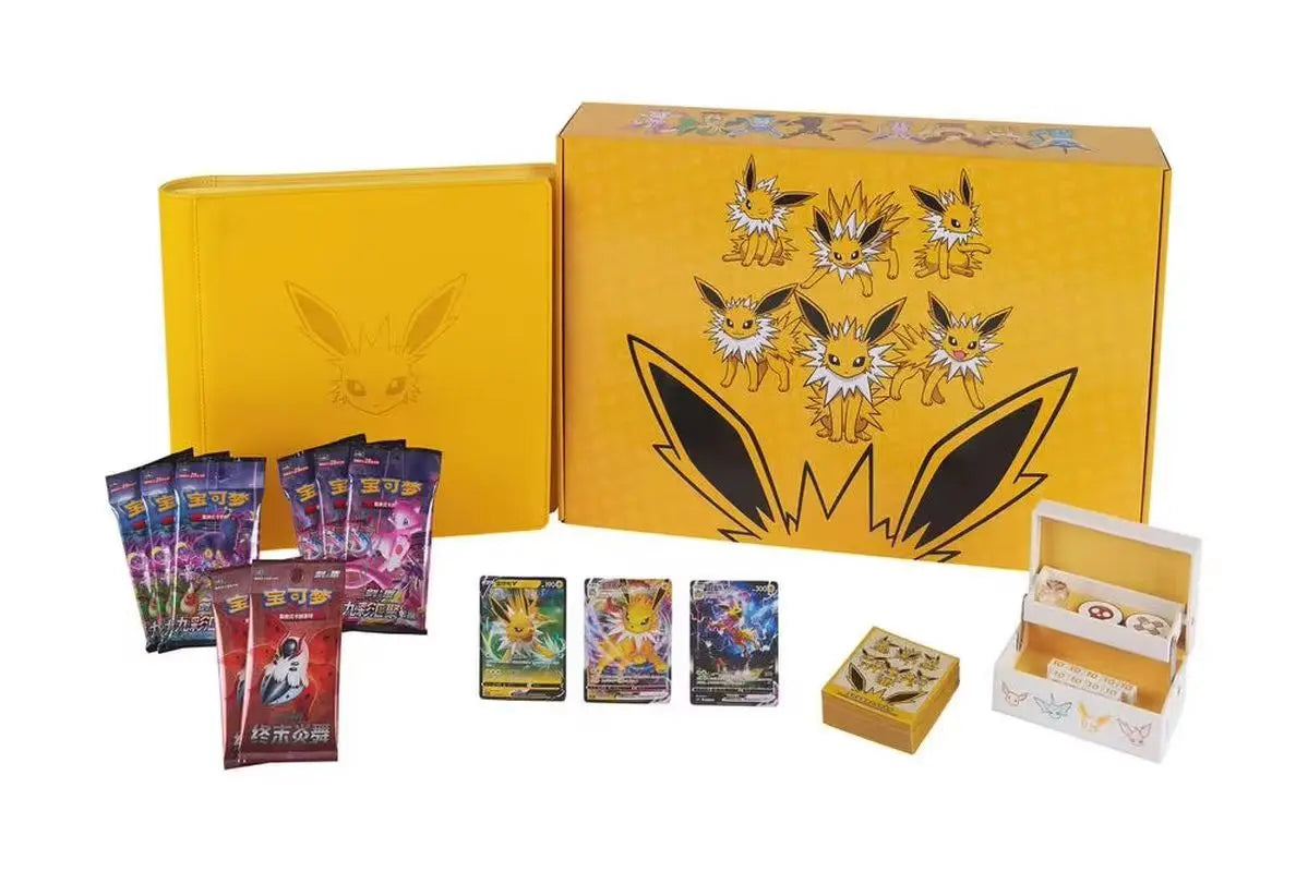 New Original Pokemon Tcg Eevee Cards Collection Simplified 6.0 Advanced Ptcg Special Toys Edition Custom Set Customized Box Gift