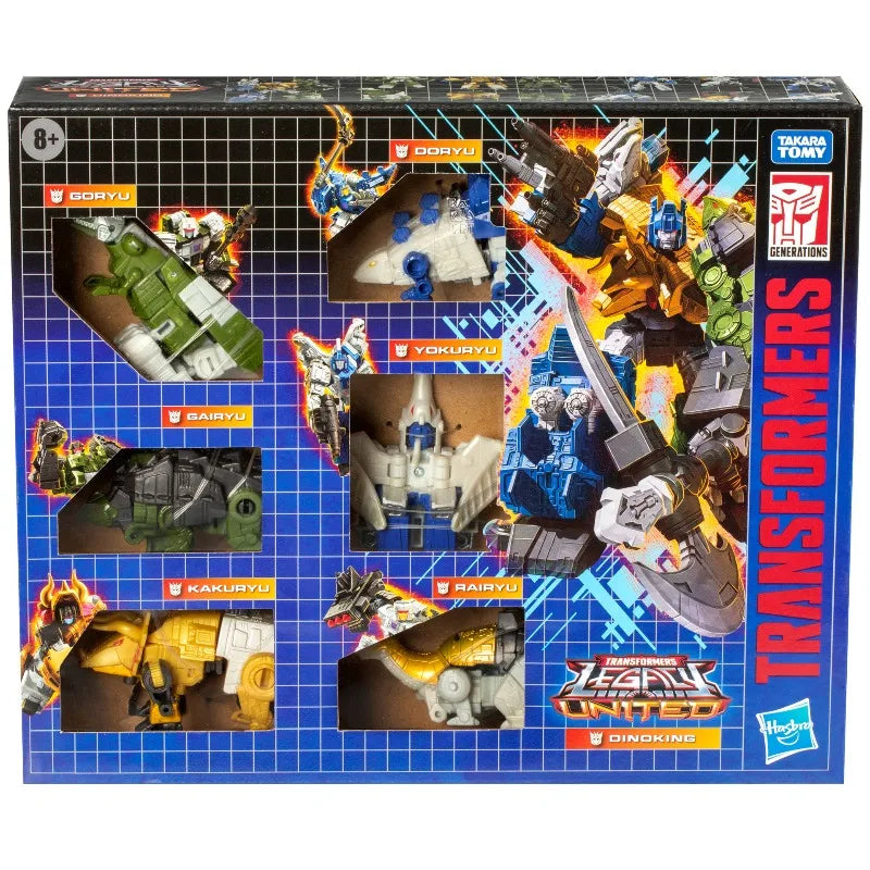 Hasbro Original Transformers Goryu Gairyu Yokuyu Kakuryu Rairyu dinoking Action Figure Toys for Boys Girls Gift Collectible