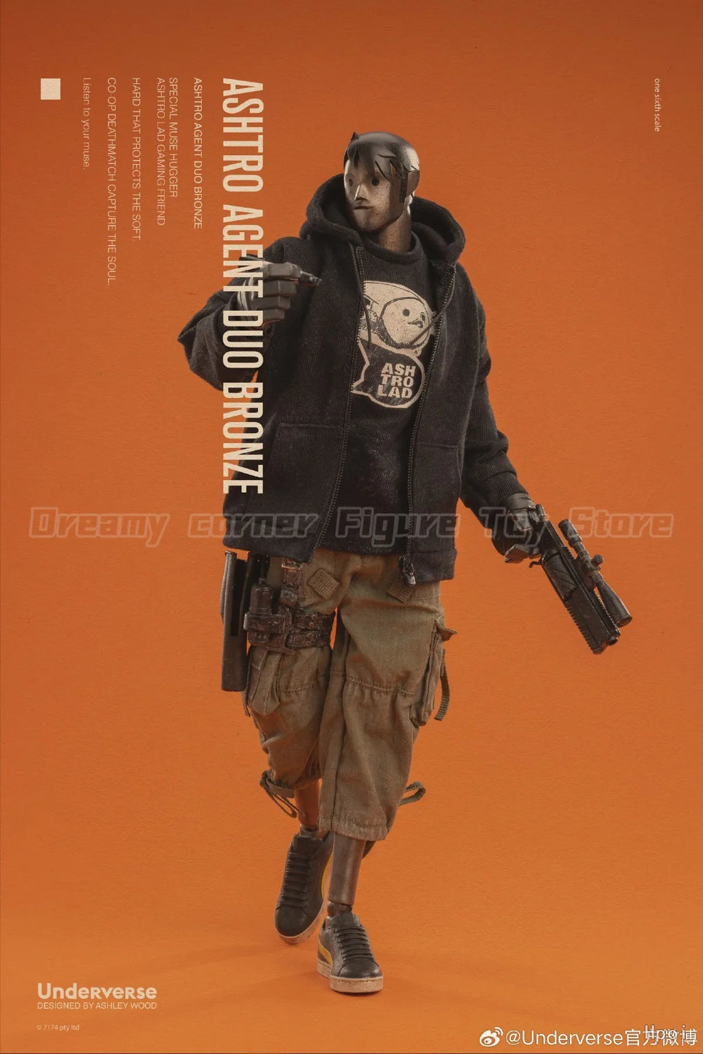 【In Stock】Original Underverse Ashtro Agent 1/6 Action Figure Toy Model Gift Collection