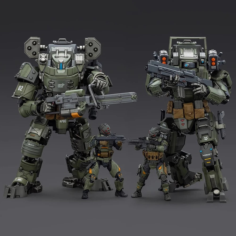 JOYTOY Dark Source1/25 APOC Series Bedrock Standard Combat Type Mecha Pilot Tempestus Action Figure Soldier Model For Collect