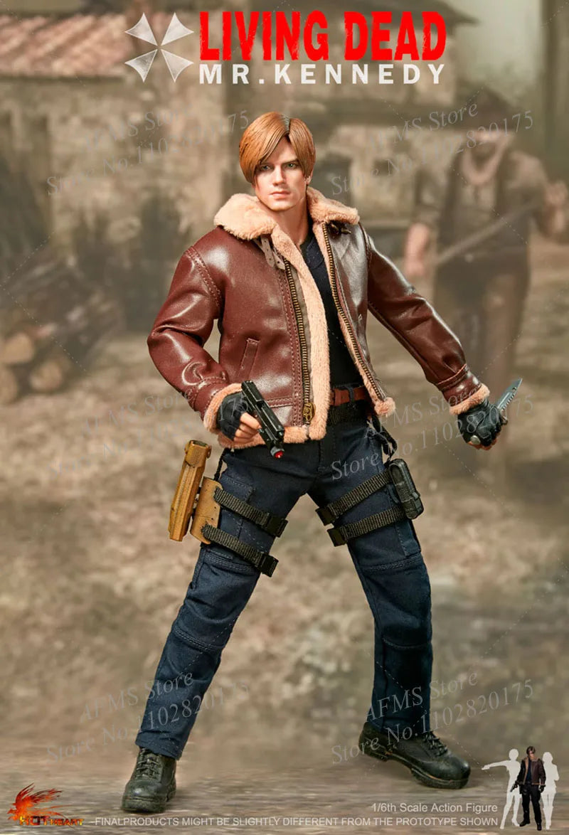 Hot Heart FD014 1/6 Scale Collectible Figure Mr.Kennedy Zombie Killer Leon 12Inch Men Soldier Action Figure Model