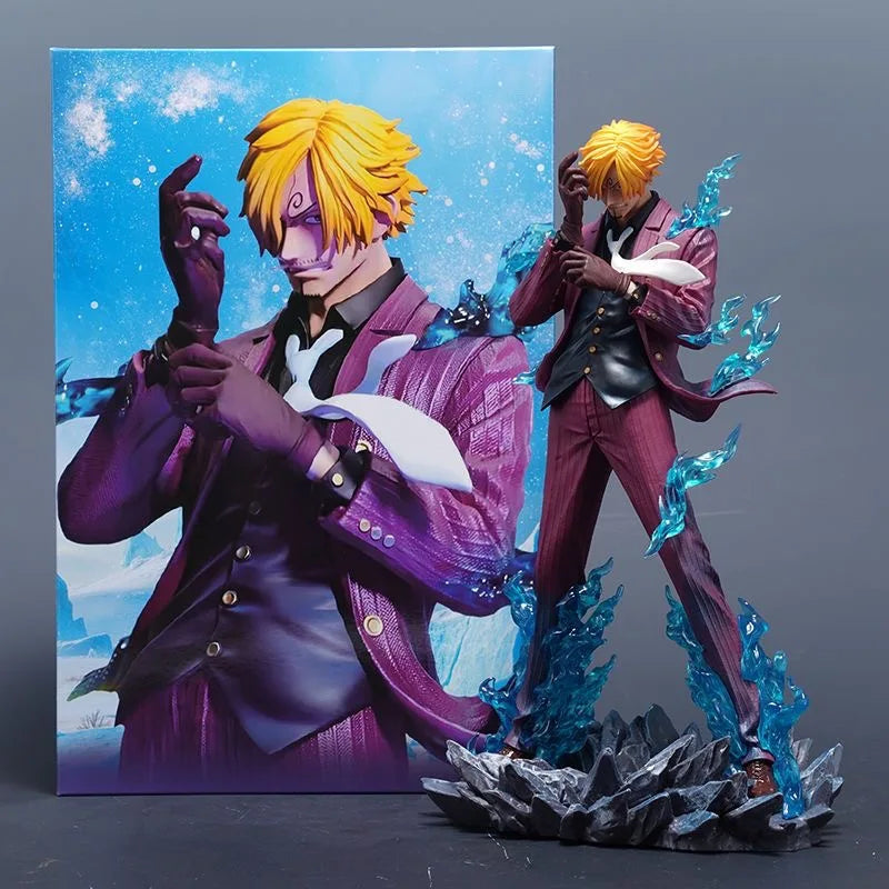 In Stock One Piece Straw Hat Pirates Pvc Figures Luffy Zoro Nami Usopp Robin Sanji Statue Desktop Decoration Gift