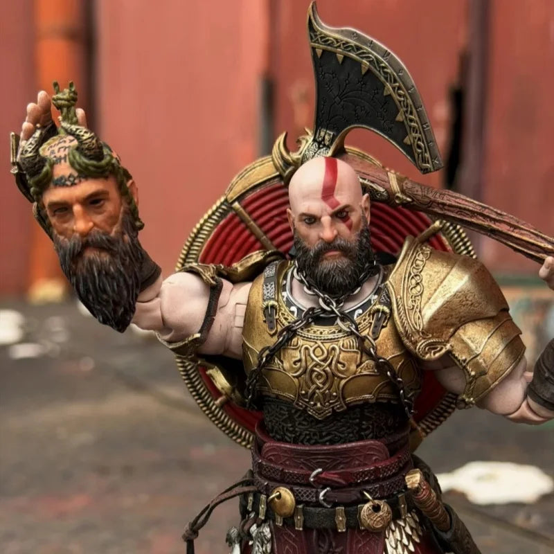 Authentic 18cm Deluxe Edition Brotoys X Takethat 1/12 God Of War Ii Kratos 7-Inch Movable