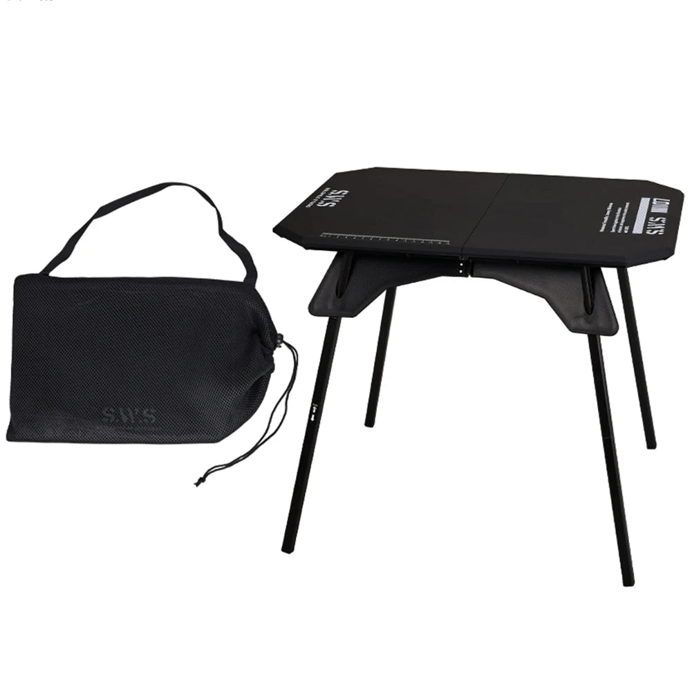 Outdoor Folding Table High Low Dual-Use Ultralight Camping Table Aluminum Alloy Lightweight Picnic Table for Backpacking Hiking