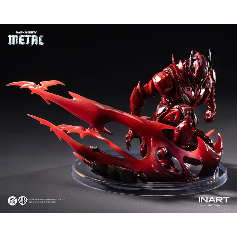 【Pre-sale】 INART 1/12 Scale Red Death Batman Action Figure with FX Base - Dark Nights: Metal Series Comics Collectible Toy