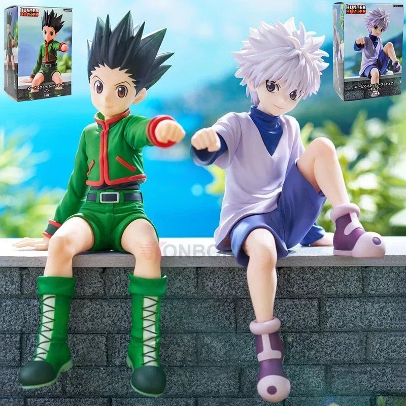 22cm Hunter x Hunter Anime Figure Killua Zoldyck Action Figure Gon Freecss/Hisoka/Alluka Zoldyck Figurine Model Doll Toys Gifts