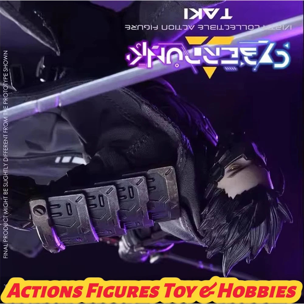 VTOYS VSD010 1/12 Scale Future Technology Aesthetics Cyberpunk Samurai Taki 6-inch Full Set Action Figure Male Soldier Toys