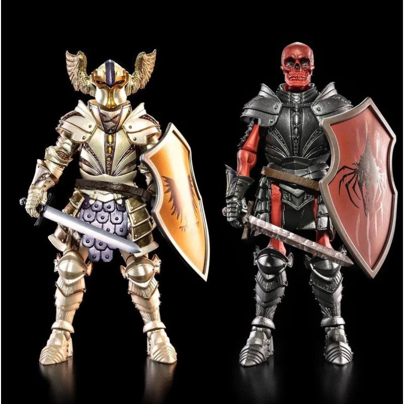 In Stock Four Horsemen Mythic Legions All-Sta Wave 6 Series Axe Red Skull Milk White Knight Articulated Action Figure Model Toys