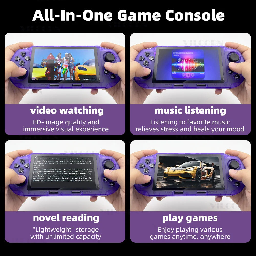 SF3000HD Retro Handheld Game Console 4.5 inch Pocket Video Game Player [with HD Cable] Support TV Output Arcade Game Console