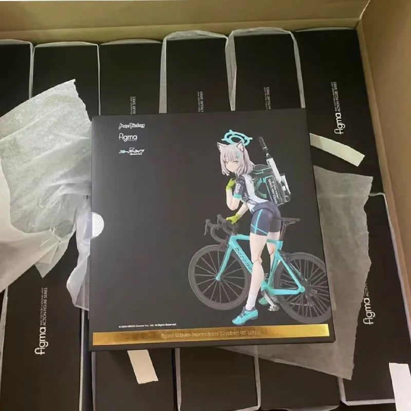 In Stock MAX Factory Original FIGMA 644 Sunawashi Shirako Cycling DX Edition Action Figure Model Gift for Kid Foam Box Packaging