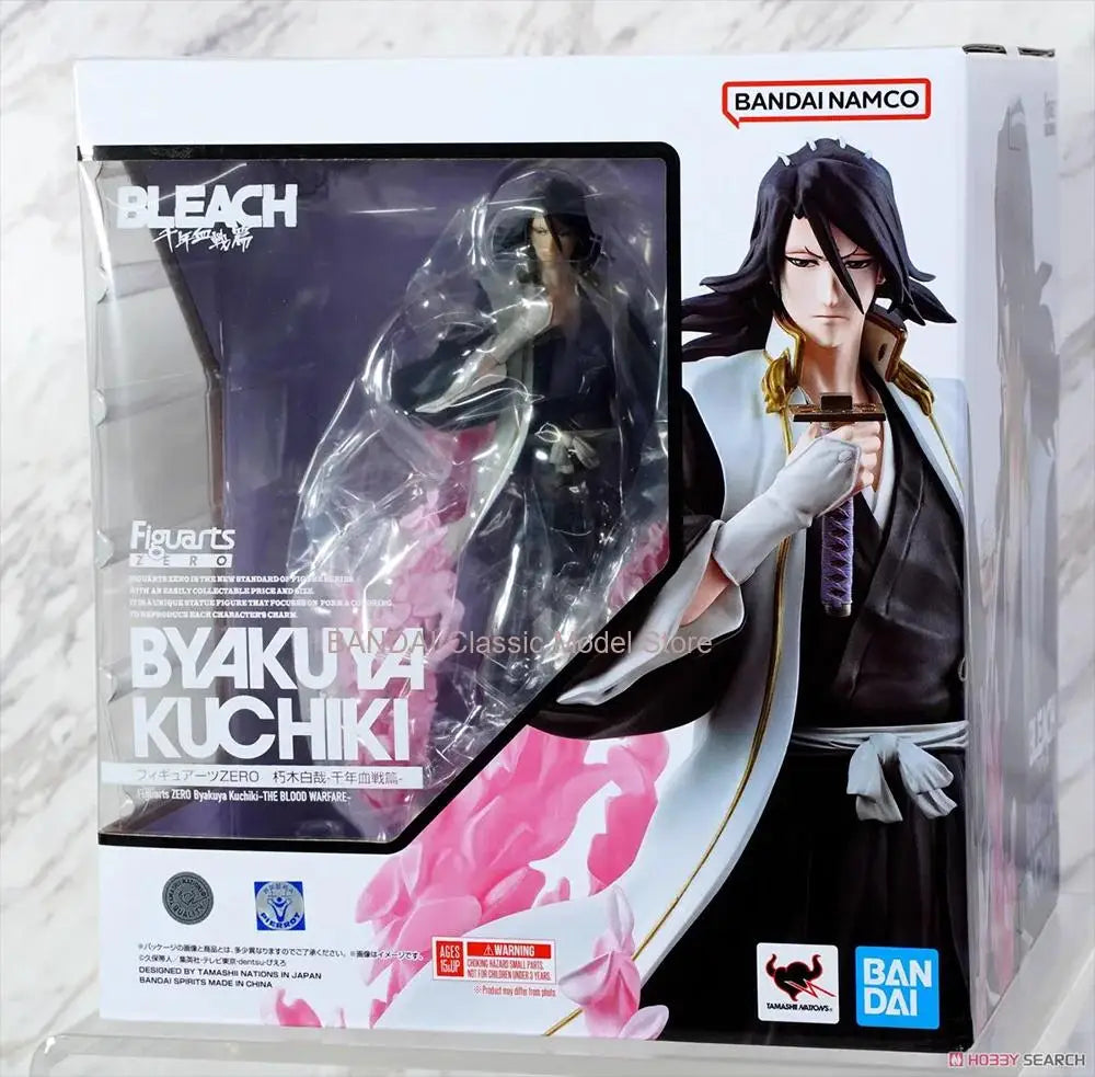 In Stock Original BANDAI Figuarts ZERO Kuchiki Byakuya 18.5CM Anime Figure Model Collectible Action Toys Gifts