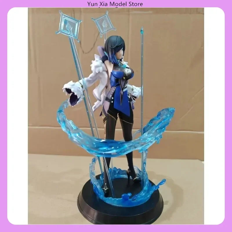 Genshin Impact Yelan Anime Figure 31cm Orchid in Secluded Valley Thousand Faces Scene Model Statue for Desktop Decoration Gift