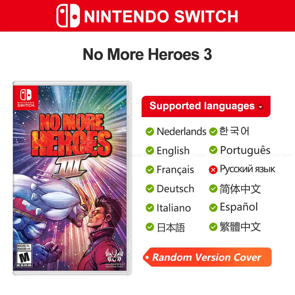 No More Heroes 3 Nintendo Switch Game Deals 100% New Physical Game Card Support 1 Player for Nintendo Switch Game Console