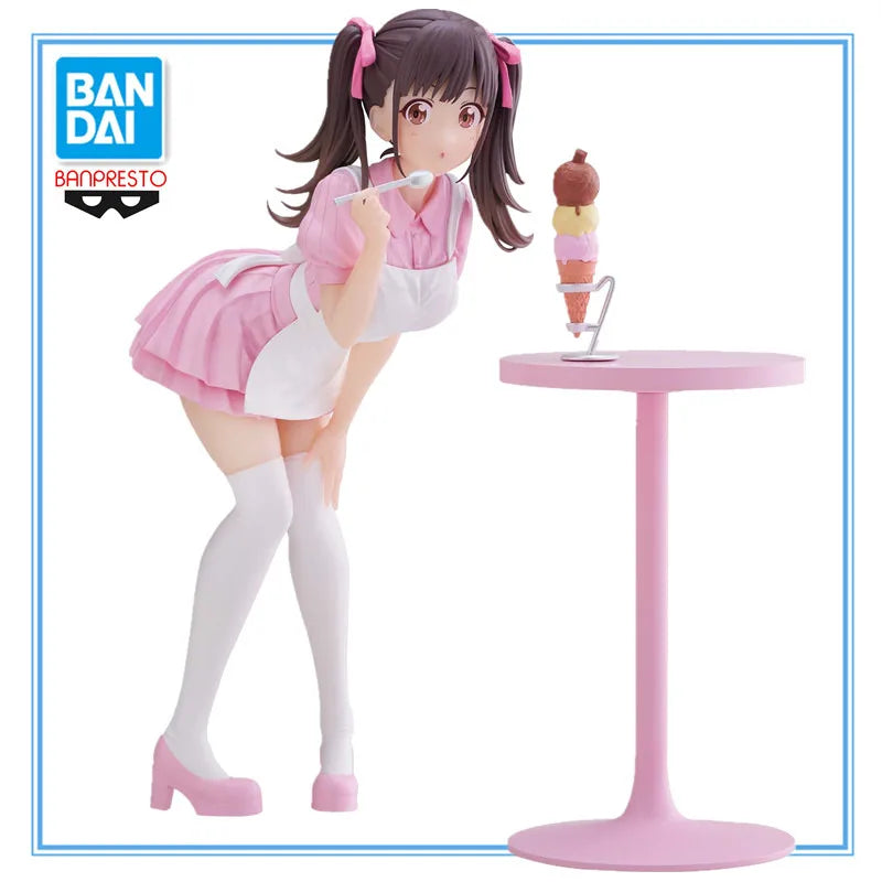 В наличност Оригинална аниме IDOLM@STER БЛЕСТЯЩИ ЦВЕТОВЕ ЕСПРЕСТО - Най-сладката поза - ЧИЙОКО СОНОДА екшън фигурка PVC модели играчки