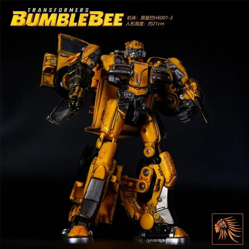 Bumblebee 21cm Action Figures Model Ransforming Beetle Battle Damage Transformers Repainted Version Robot Toys Gift