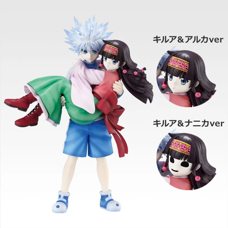 BANDAI Ichiban Kuji HUNTER×HUNTER Cross The X-Day Killua Zoldyck&Alluka Zoldyck MASTERLISE Action Figure Model Collectibles