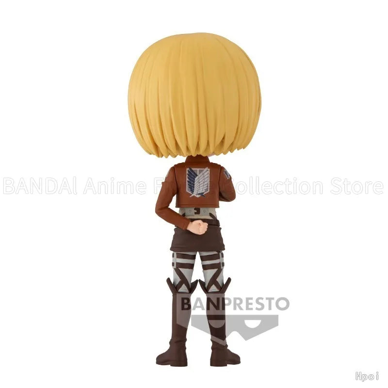 Original BANPRESTO Q Posket Attack on Titan Armin Arlert A/B Version Anime Humanoid Decoration Toys Gift