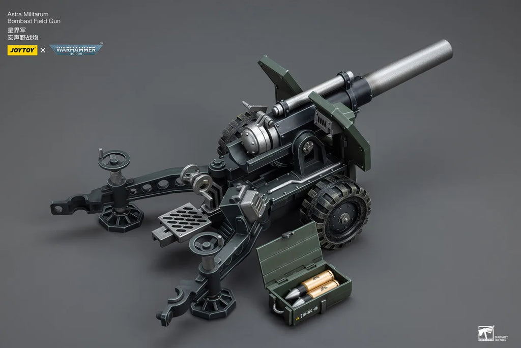 JOYTOY Warhammer 40000/40k Astra Militarum Ordnance Team with Bombast Field Gun Action Figure Doll Model Gift Decoration