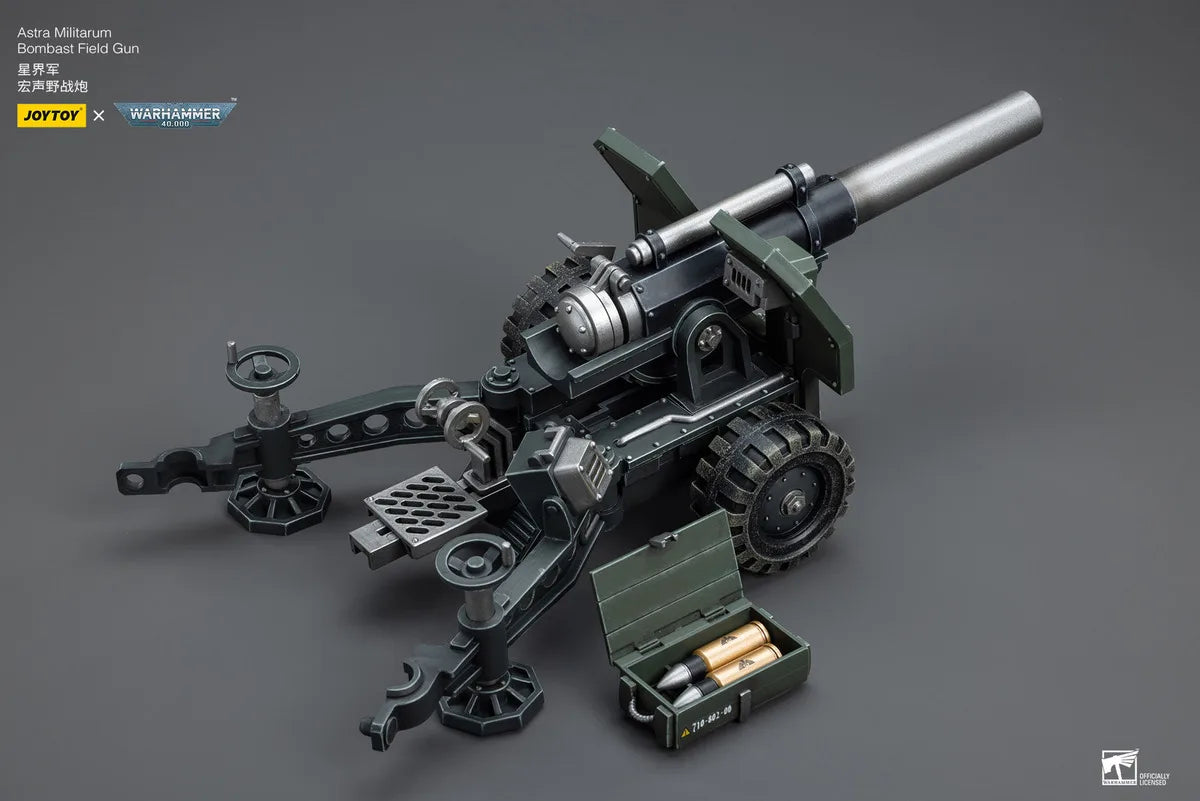 JOYTOY Warhammer 40000/40k Astra Militarum Ordnance Team with Bombast Field Gun Action Figure Doll Model Gift Decoration