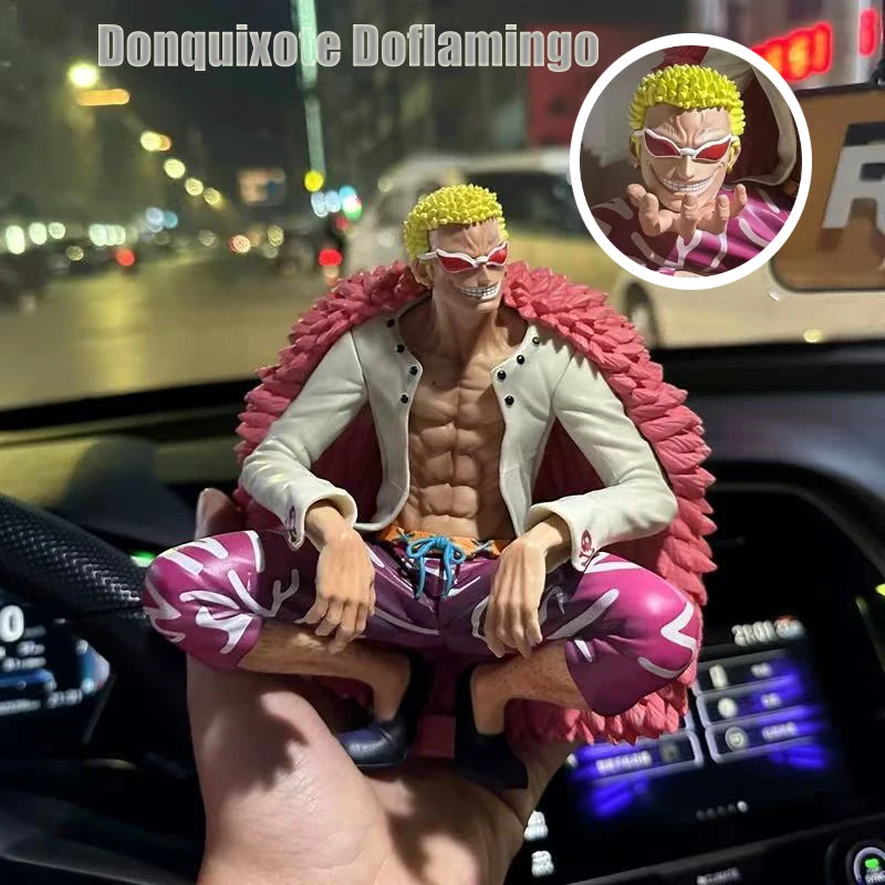 Anime One Piece Figuren GK Donquixote Doflamingo Actionfiguren Austauschbare Kopfhände 16 cm PVC Modellsammlung Puppenspielzeug
