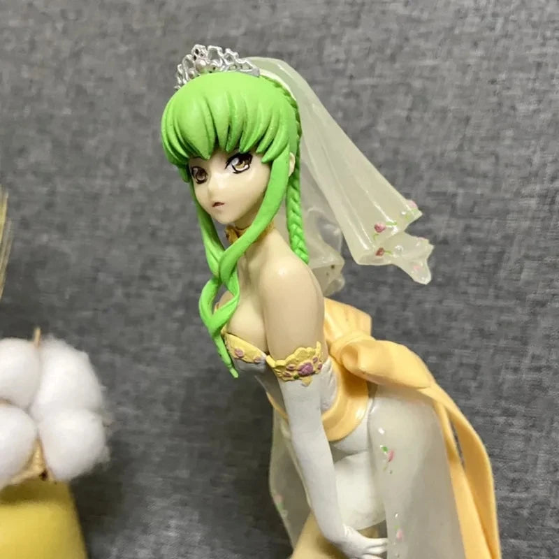 Anime Code Geass CC Hochzeitskleid PVC-Actionfigur Sammlerstück Modellpuppe Spielzeug 25cm