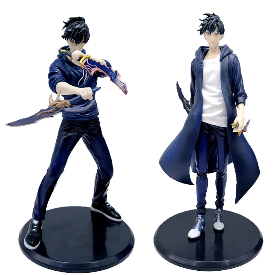 2026 New Year Gift Leveling Sung Jinwoo Hunter Form Standing Pose Collectible Figure Holiday Gift Model Toy