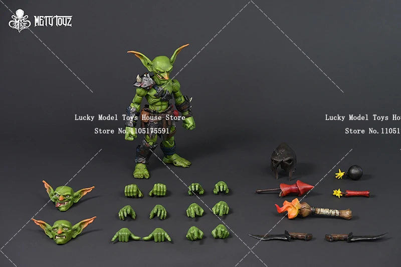 Metytoyz Adventure World 1/12 Forest Exploration Team Goblin Butcher Thief Warrior Mini 6inch Monster Action Figure Collection