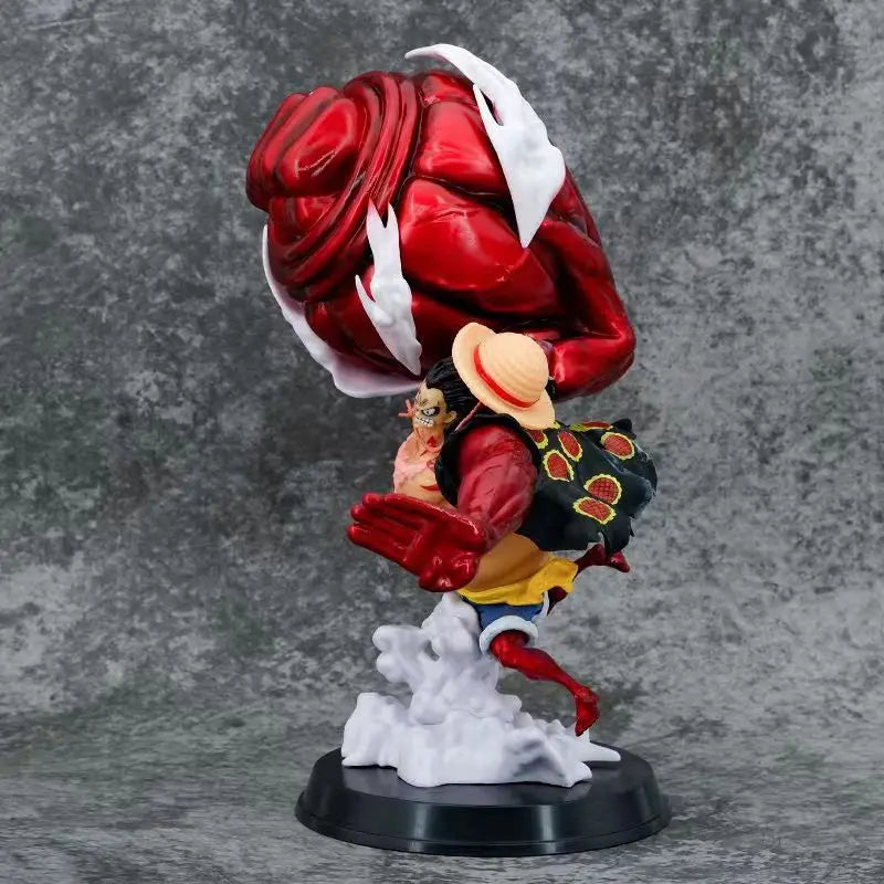 30cm One Piece Luffy Great Saruwang Gun 4th Gear Big Fist Luffy Anime Action Figure Model Pvc Statue Doll Collection Toys Gift