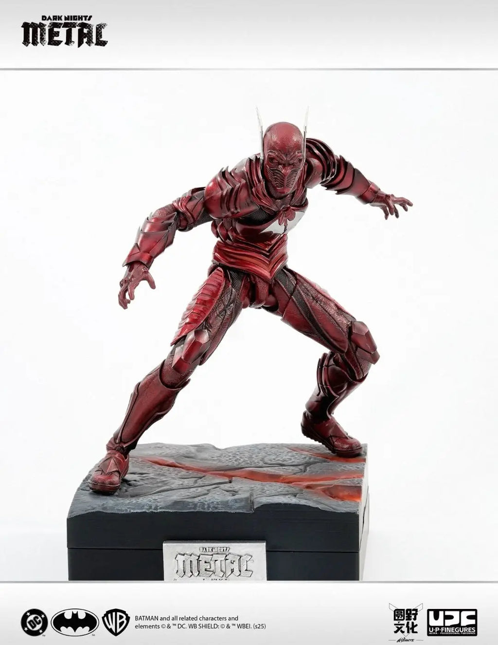 In-stock Yuan Ye Culture Quality Made Dark Night Metal Red Death Demon Red Grim Reaper 1/12 Poseable Figure Collectible Gift
