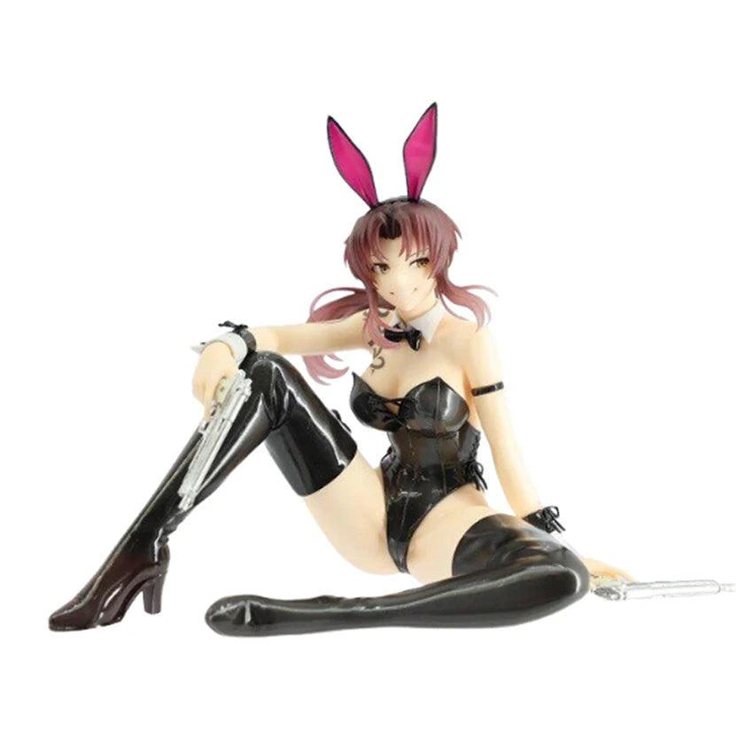 System Service One-Seventh Carat 1/7 BLACK LAGOON Ravy Bunny Girl Ver. PVC 16CM Anime Action Figures Model Collection Toy