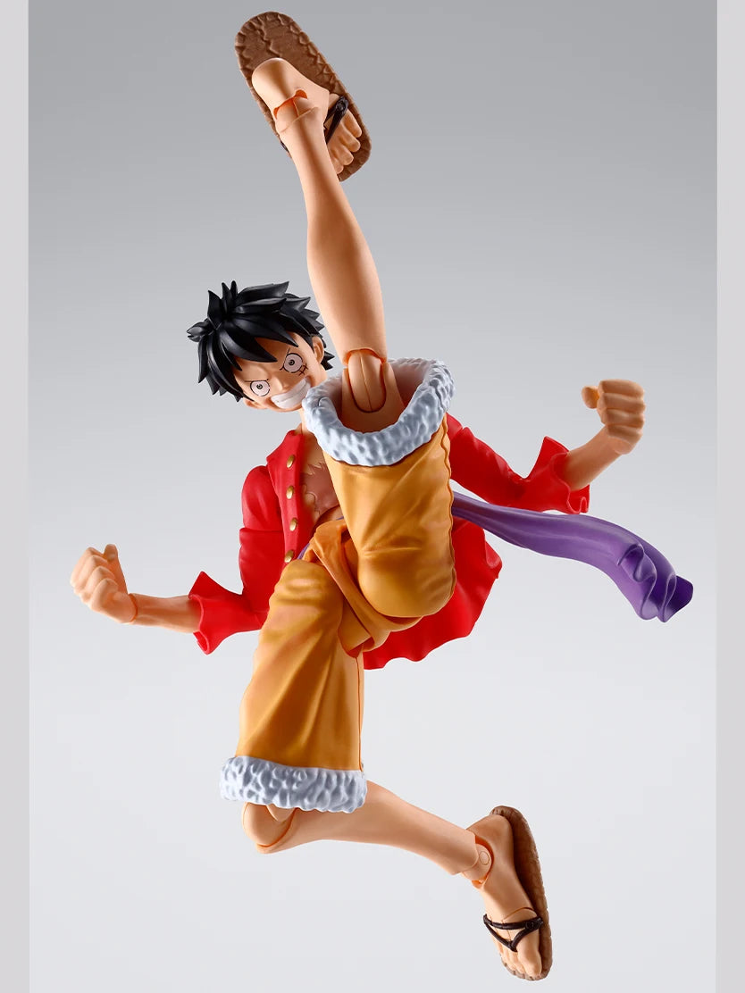 New 100% Original Bandai Sh Figuarts Shf One Piece Monkey D Luffy Romance Dawn Action Figures Anime Model Toys Figura Collection