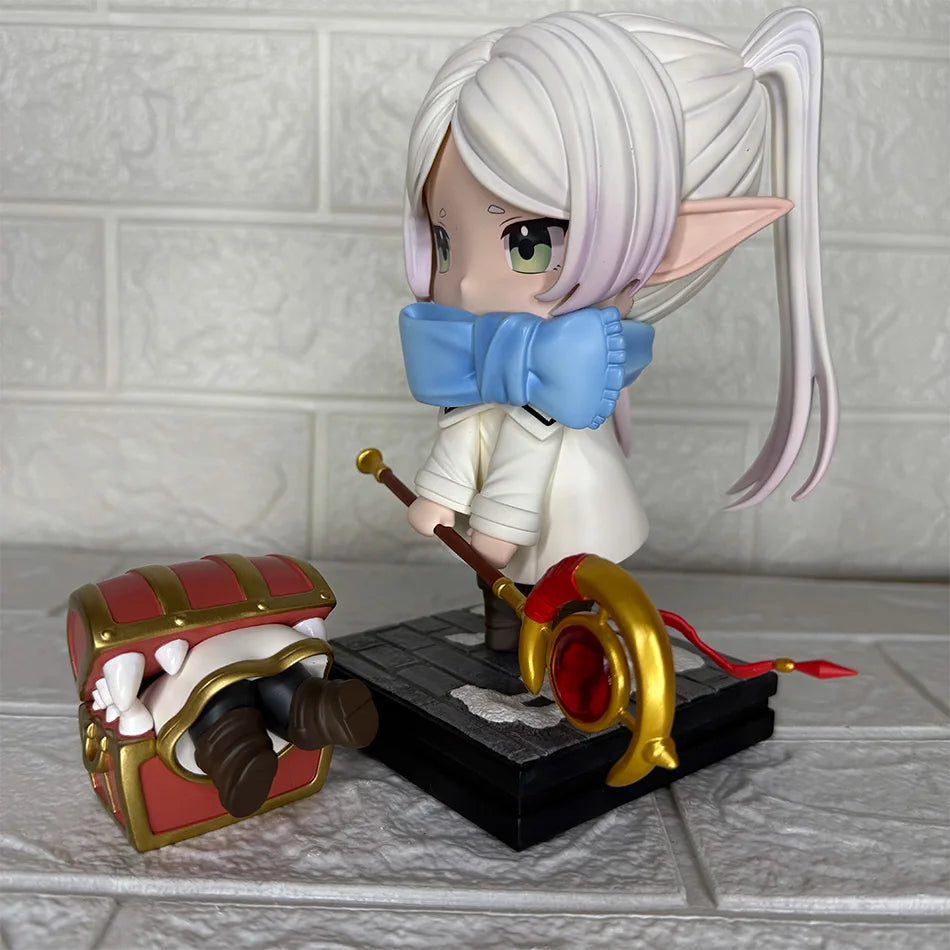 Hot Anime Frieren: Beyond Journey's End Animation Peripheral Hand-made Model Figure Funeral Lillian Kawaii Desk Decor Toy Gifts