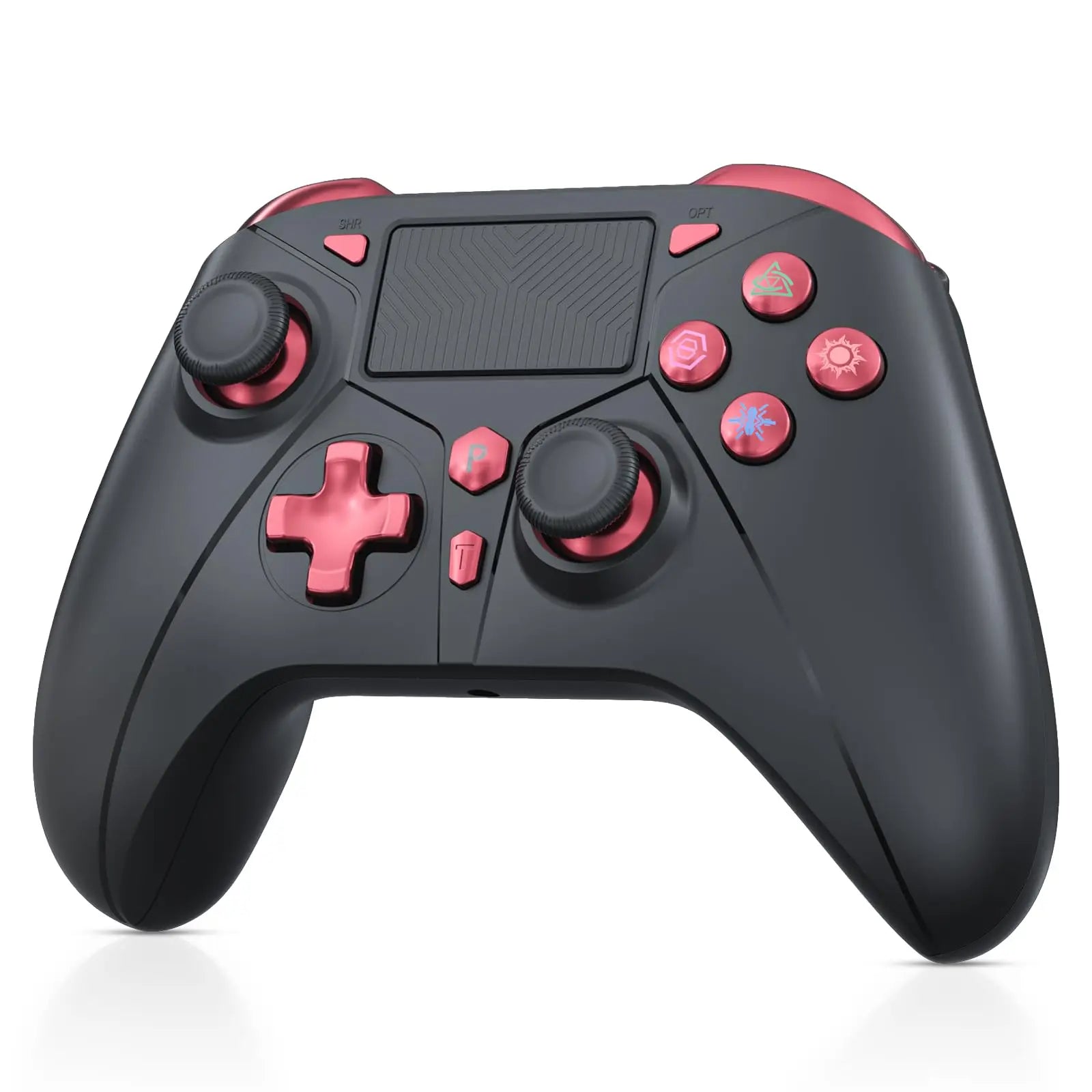 Wireless Game Controller For Playstation 4/PS4 Pro/Slim/PS3/PC/IOS/Switch Console W/ Turbo Dual Vibration 6-Axis Gyro 3.5mm Jack