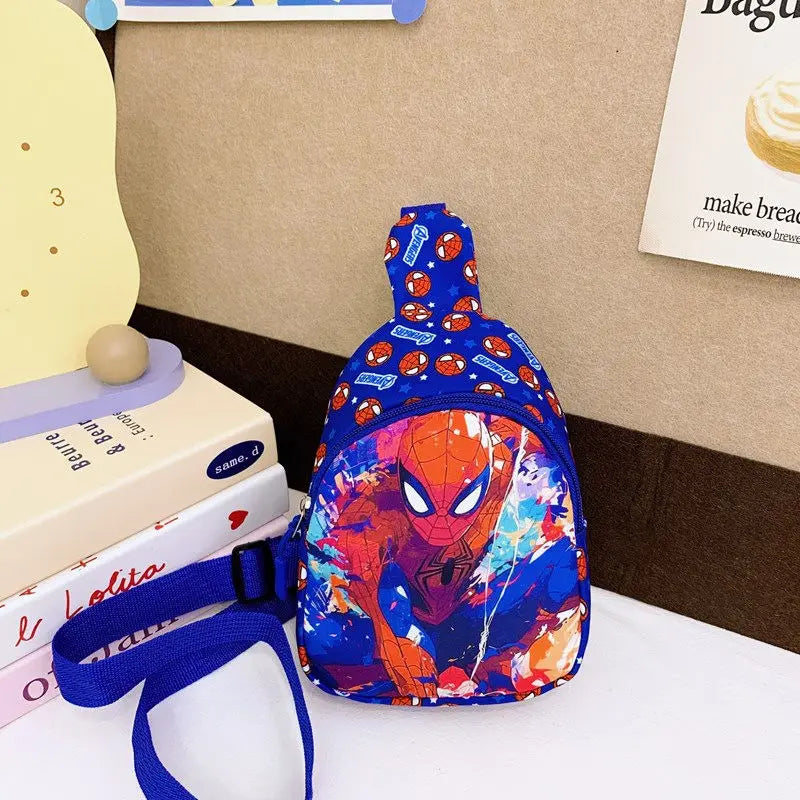 Marvel The Avengers 4 Spiderman Captain America Cartoon Peripheral Kids Crossbody Bag Going Out Stylish and Versatile Chest Bag
