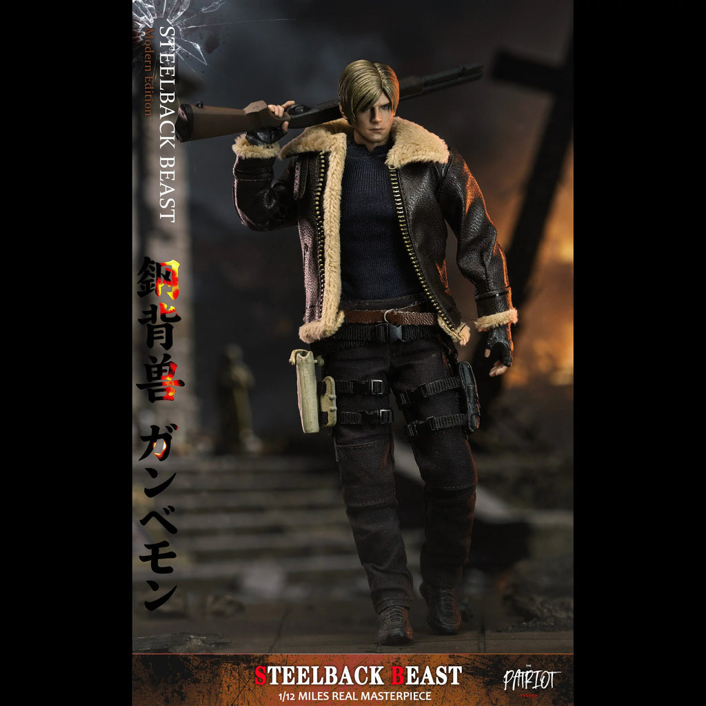 In Stock Genuine Patriot Studio Steelback Beast 1/12 Miles Real Masterpiece Resident Evil Leon S. Kennedy Collectible Figure