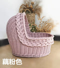 Outdoor Rattan Pet Stroller for Dogs Cats Creative Home Pet Trolley Outing Walk Teddy Chihuahua Dog Buggy Transport TrolleyN