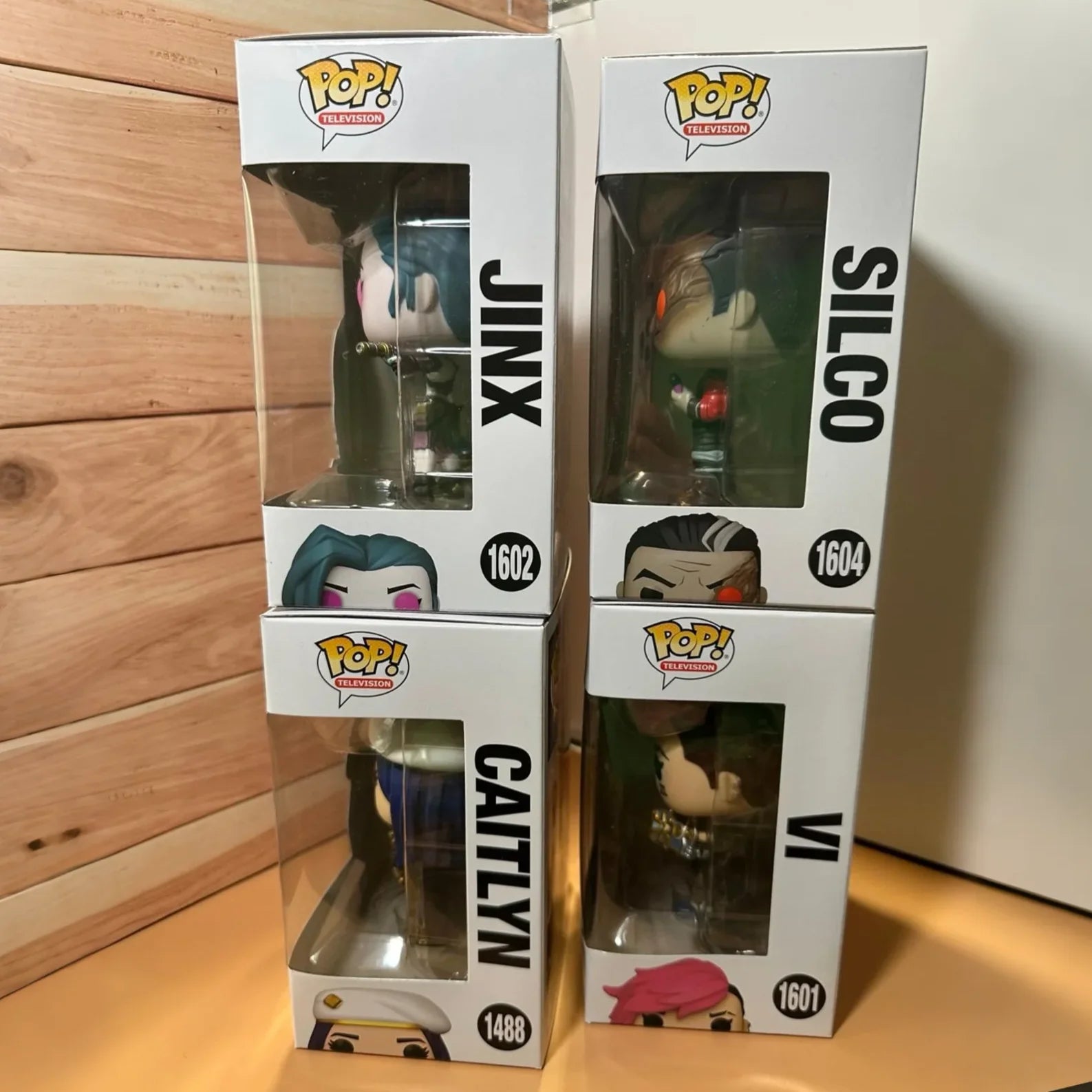 Arcane League of Legends Anime Figure Silco Jinx Vi Ekko Heimerdinger with Poro Funko Pop Vinyl Figures Limited Edition Toy Gift