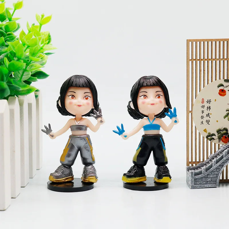 6pcs/Set Kpop Demon Hunters Figure Toy Cartoon Rumi/Mira/Zoey Action Figure PVC Desktop Decoration Model Doll Toy Fans Gift