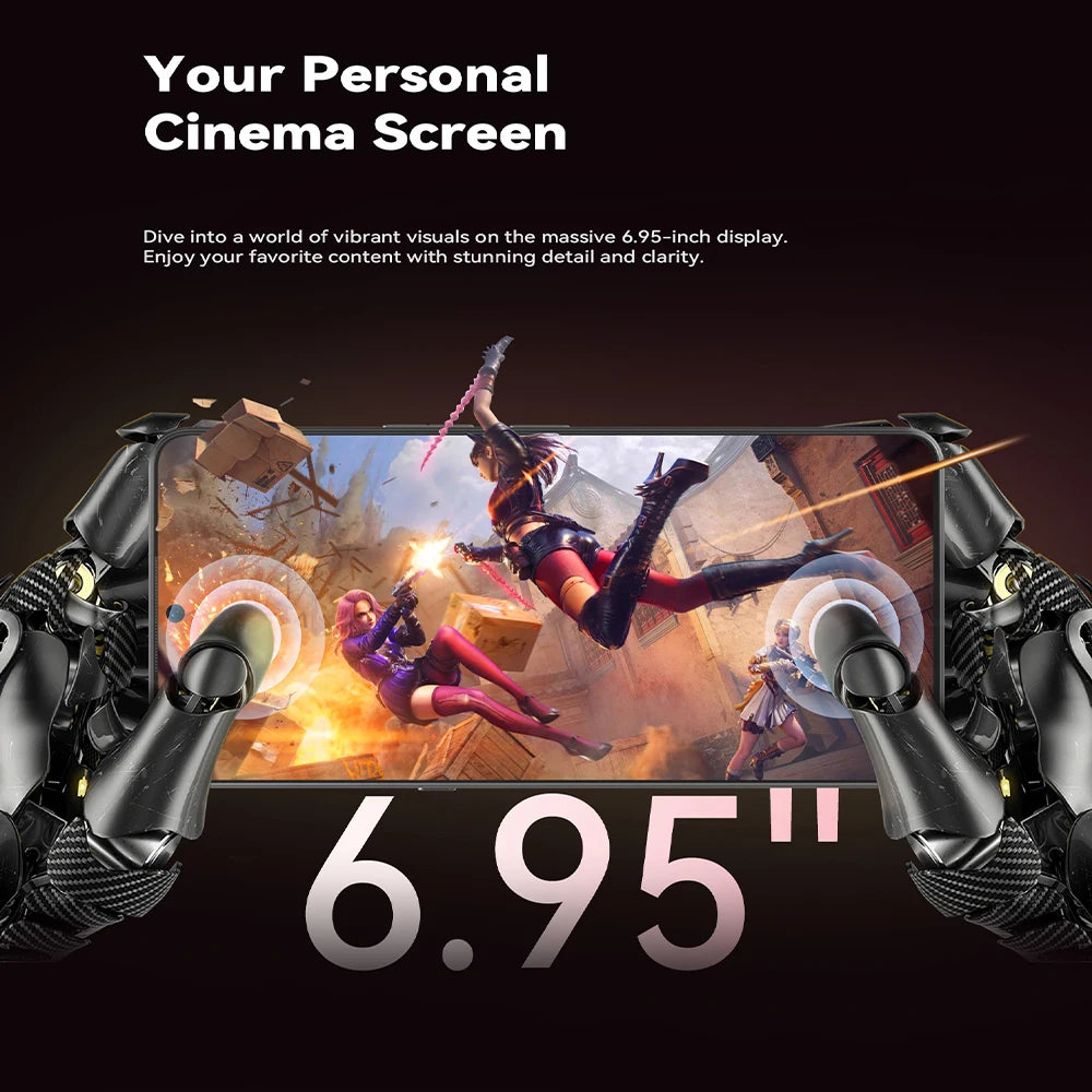 5G-Smartphone CUBOT MAX 5 Dimensity 8200 6,95 Zoll 144 Hz großer Bildschirm 12 GB RAM + 256 GB ROM 5100 mAh Akku Gaming-Telefon NFC Android 14