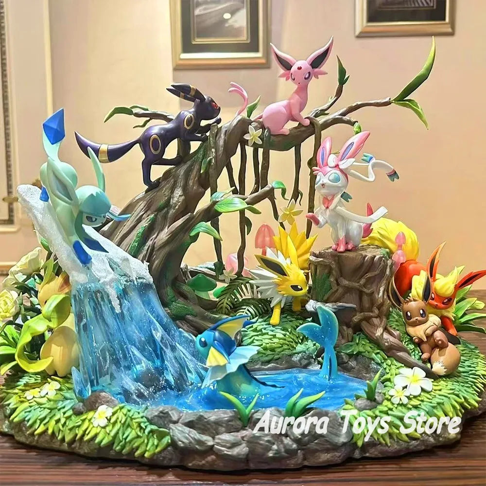 27 cm/10,63 in Anime Pokemon Figur Eeveelution Action Figur PVC Modell Statue Sammlung Desktop Dekoration Spielzeug Geschenke