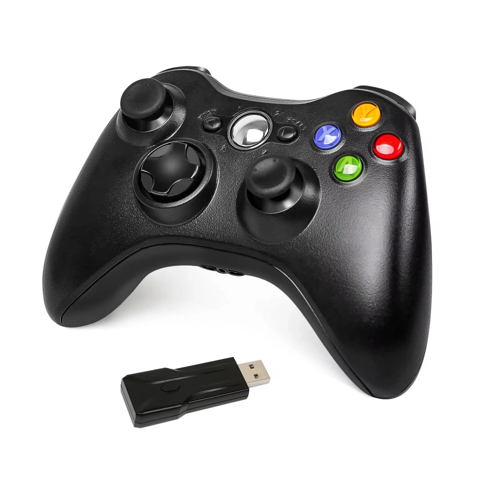 Безжичен контролер за Xbox 360 за Xbox 360/Slim/Elite/Winodow/PC, геймпад за видеоигри, 6-осен джойстик с двойна вибрация, 2.4G гейминг