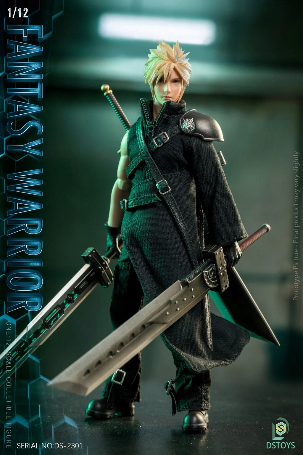 in Stock 1/12 Fantasy Warrior Cloud Action Figure 6-inch Male Soldier Action Figurine Toy Full Set Collectible Model