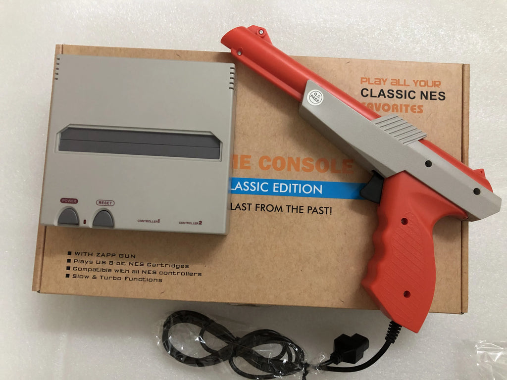 NES 8Bit Classic Edition Gaming Console for 72Pin Game Cartridge With Lightgun Gamepad