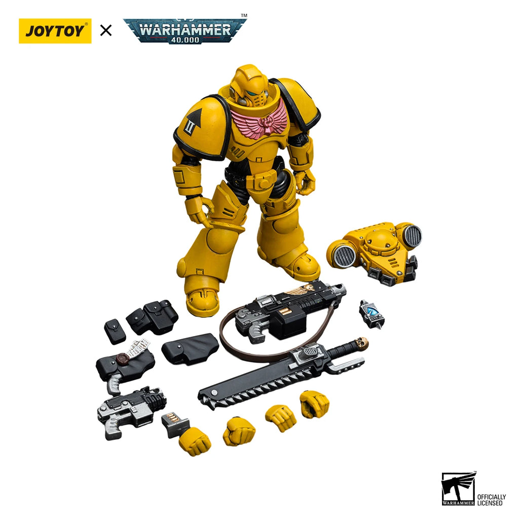 JOYTOY Warhammer 40K 1/18 Action Figure Imperial Fists Intercessors Anime figures Toys