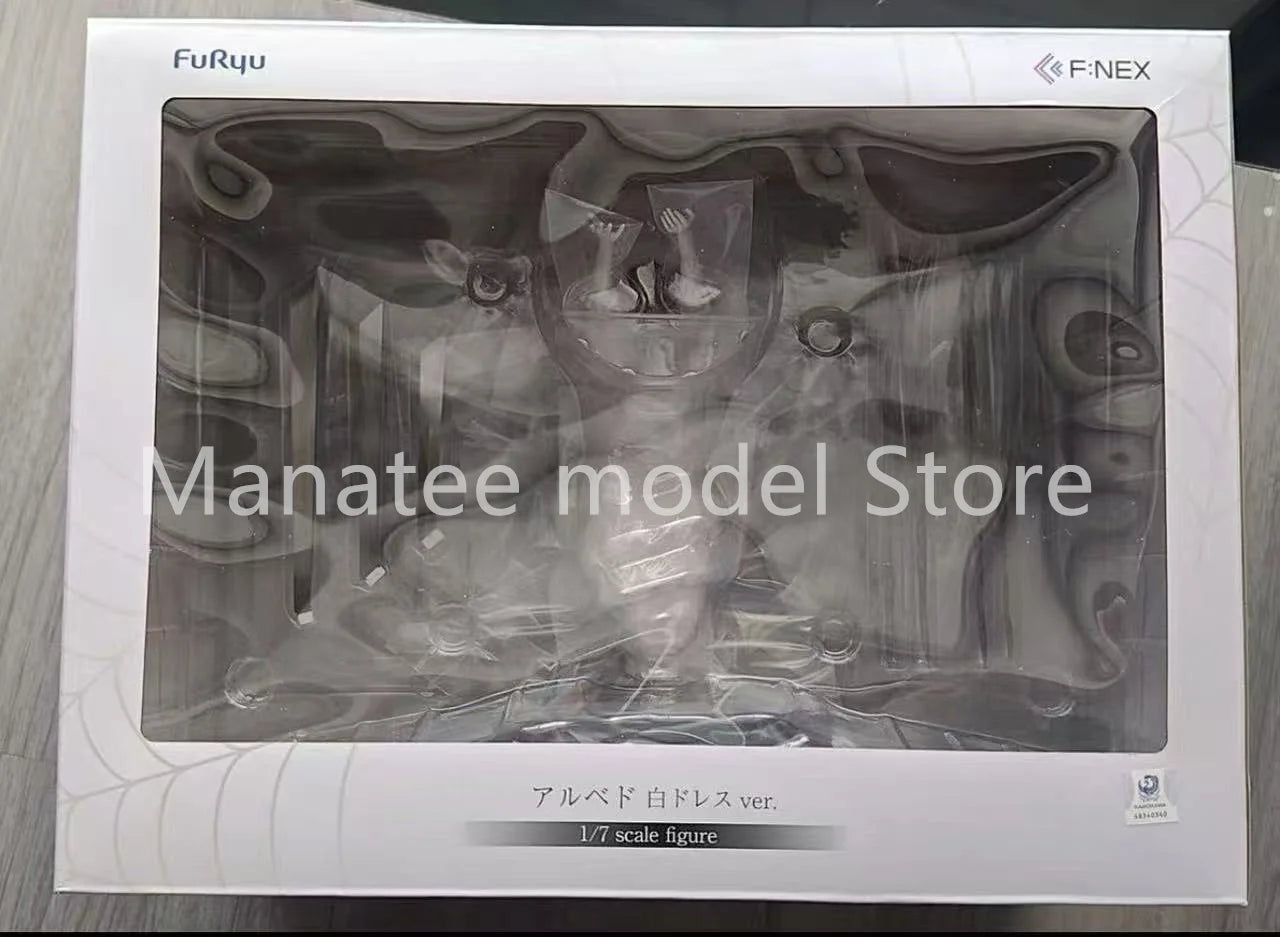 FuRyu Original Overlord Albedo White Dress 1/7 PVC Action Figure Anime Model Toys Collection Doll Gift
