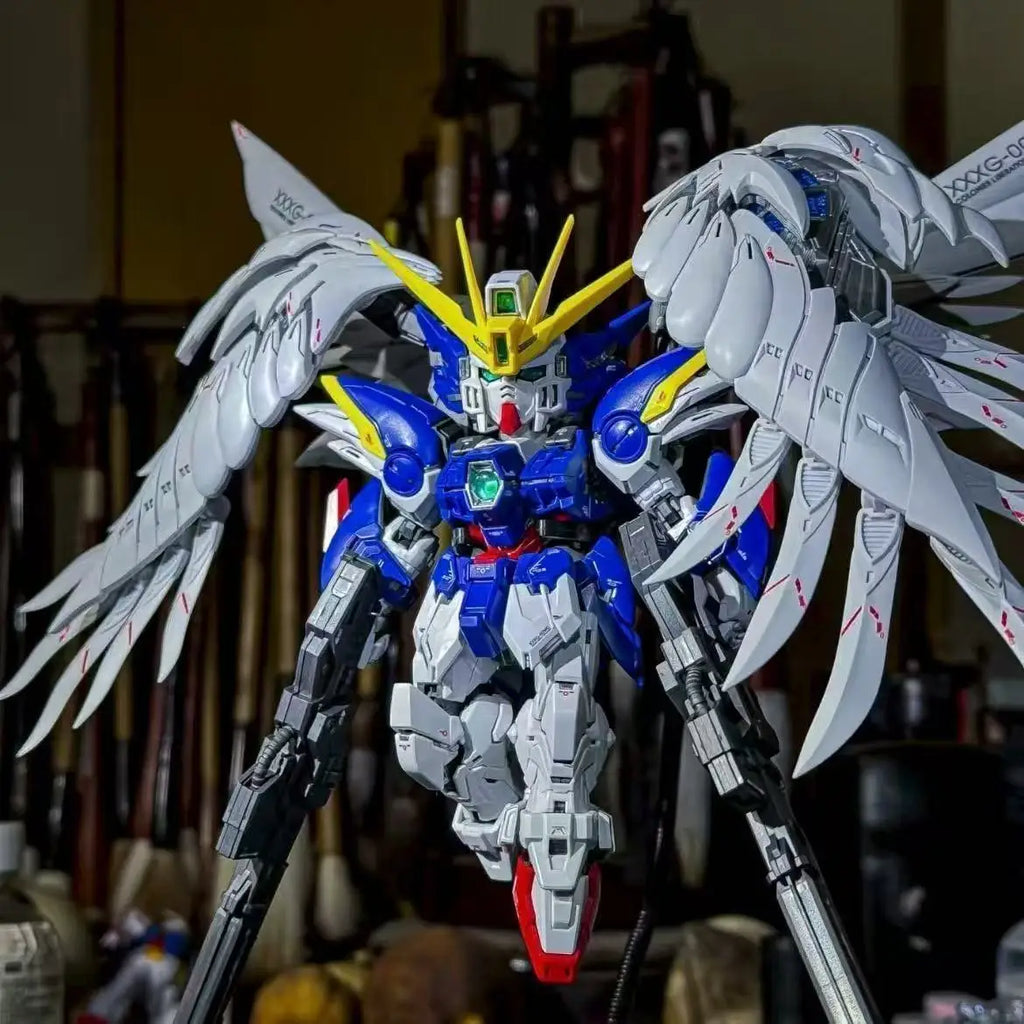 GL MODEL MGSD Wing Snow White  Xxxg-00ysw  Assembly Model Kit Wing Zero EW XXXG-00W0 Robot Action Figure Plastic Model Kits Toys