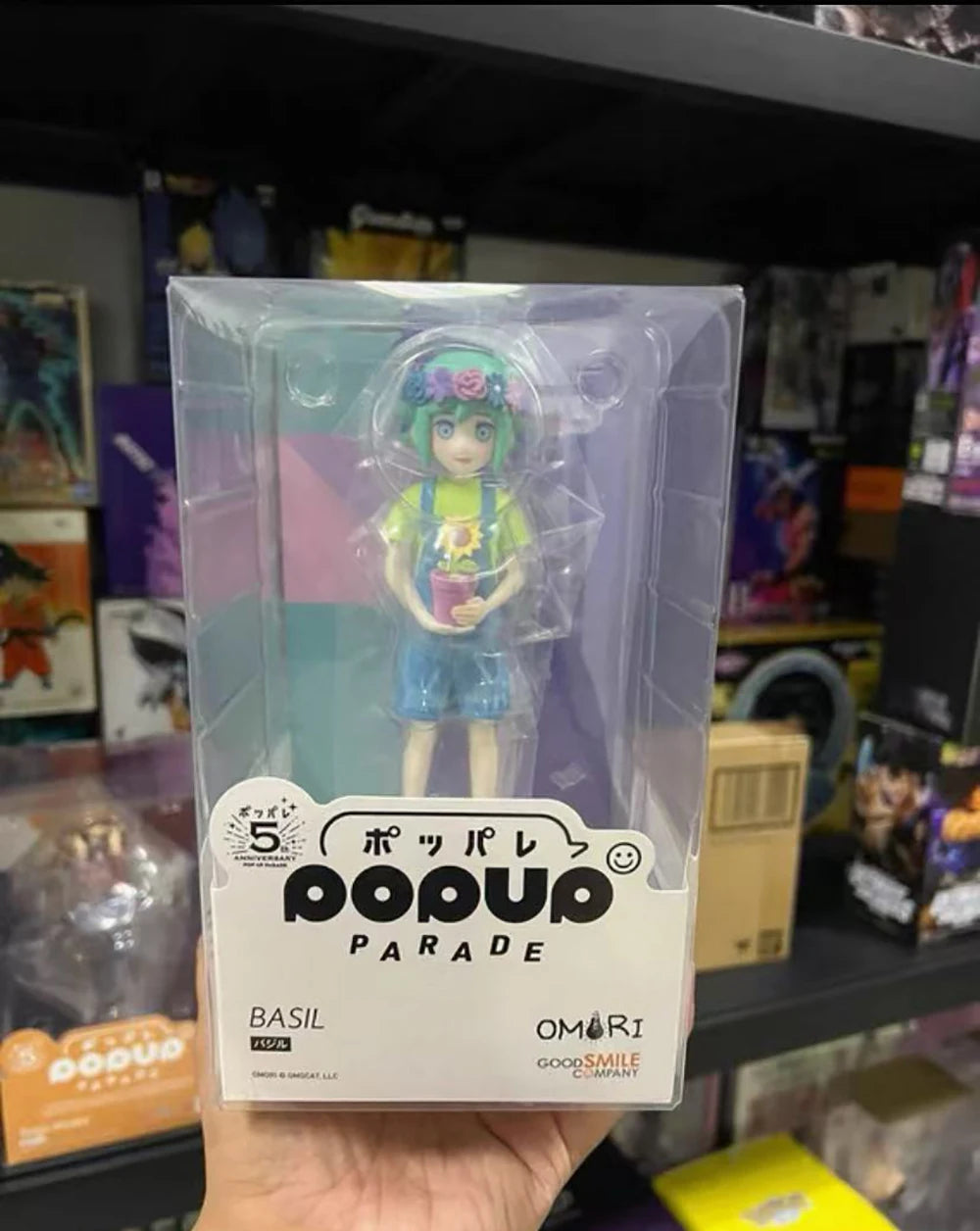 Original in Stock Good Smile Company Prepainted Pop Up Parade Omori Basil  Anime Figure Model Decoration Decoration Collection
