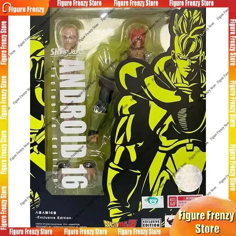 Bandai S.H.Figuarts SDCC Dragon Ball Android Highly Detailed Anime Collectible Figure