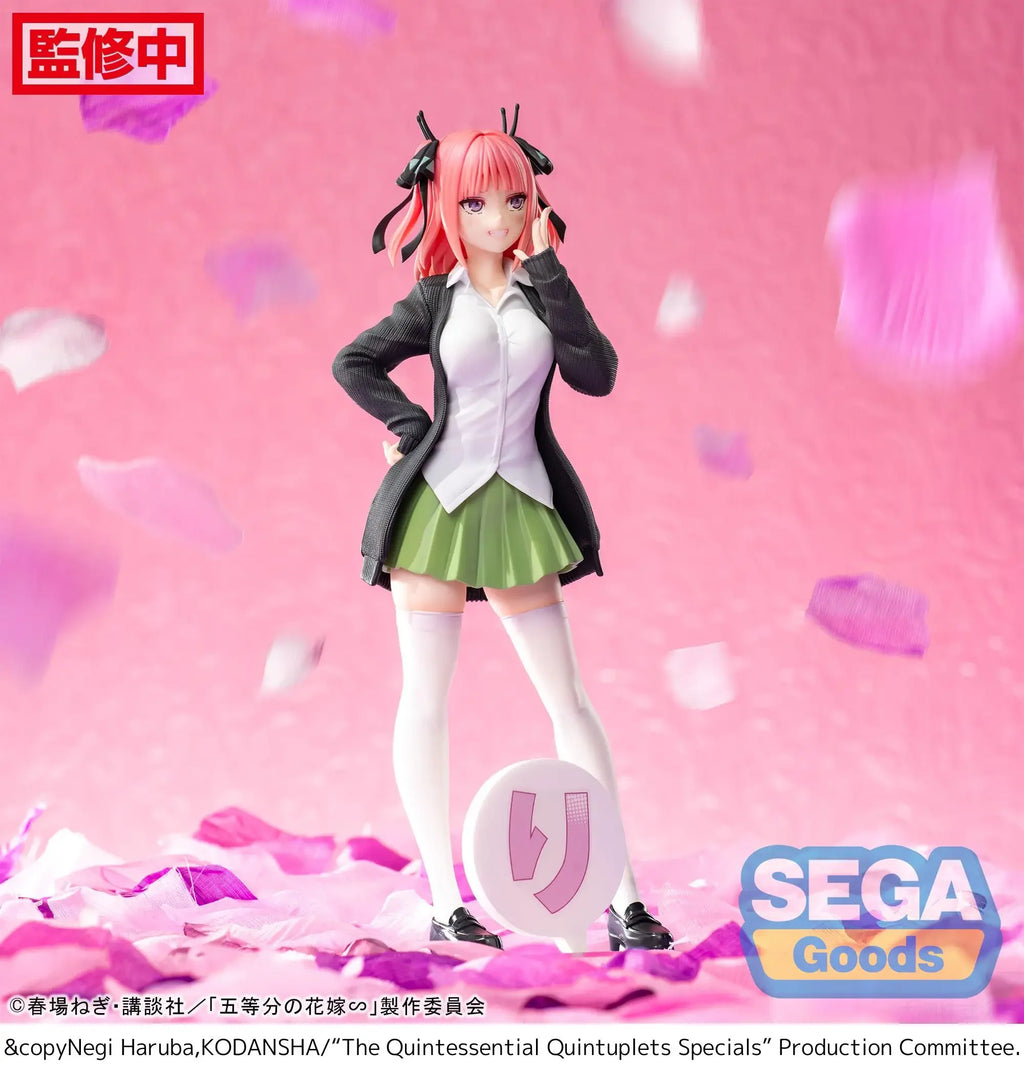 Original SEGA Luminasta The Quintessential Quintuplets Nakano Nino PVC Action Figure Anime Figures Model Toys Christmas Gifts