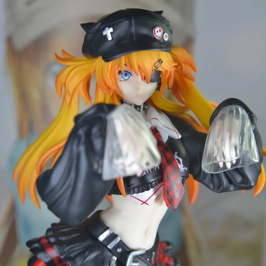 Rock Band Germinating Elephant Asuka Anime Hand-Made Figure Beautiful Girl Action Toy Collectible Model Ornament for Table Set